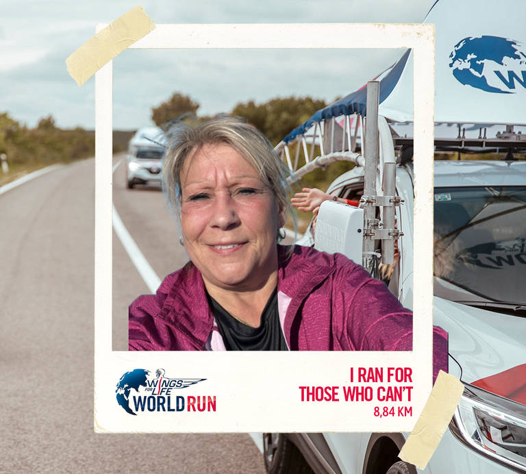 Marie Lundmark Wings for Life World Run